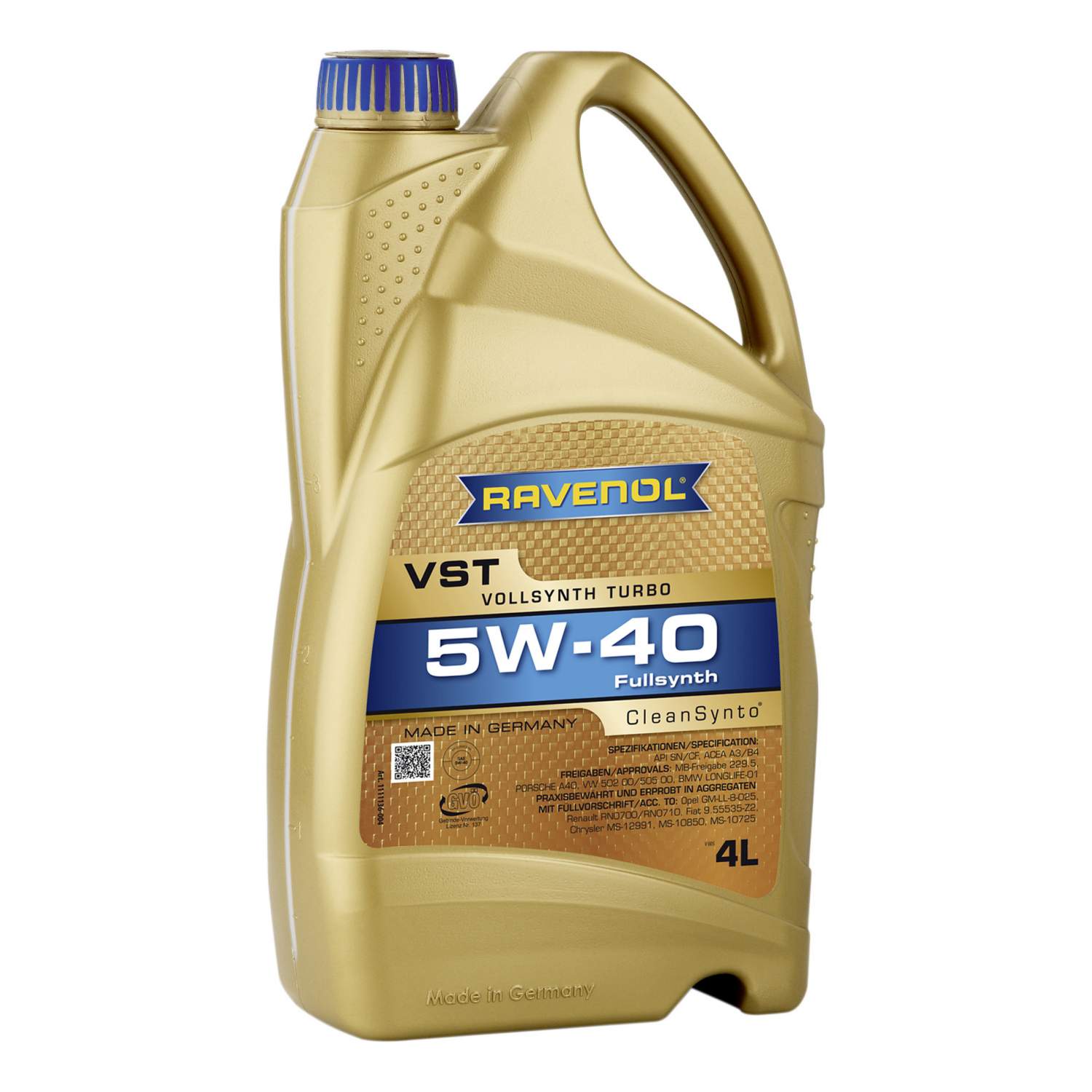 Моторное масло Ravenol VST SAE 5W-40 4л - отзывы покупателей на Мегамаркет  | 100000415410