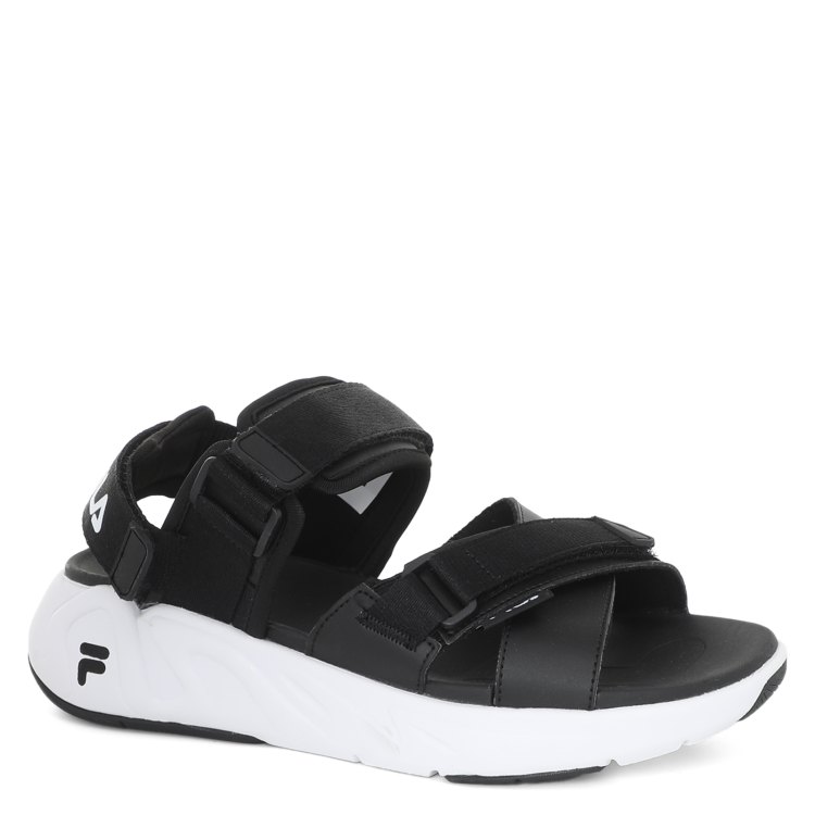 Black sales fila sandals