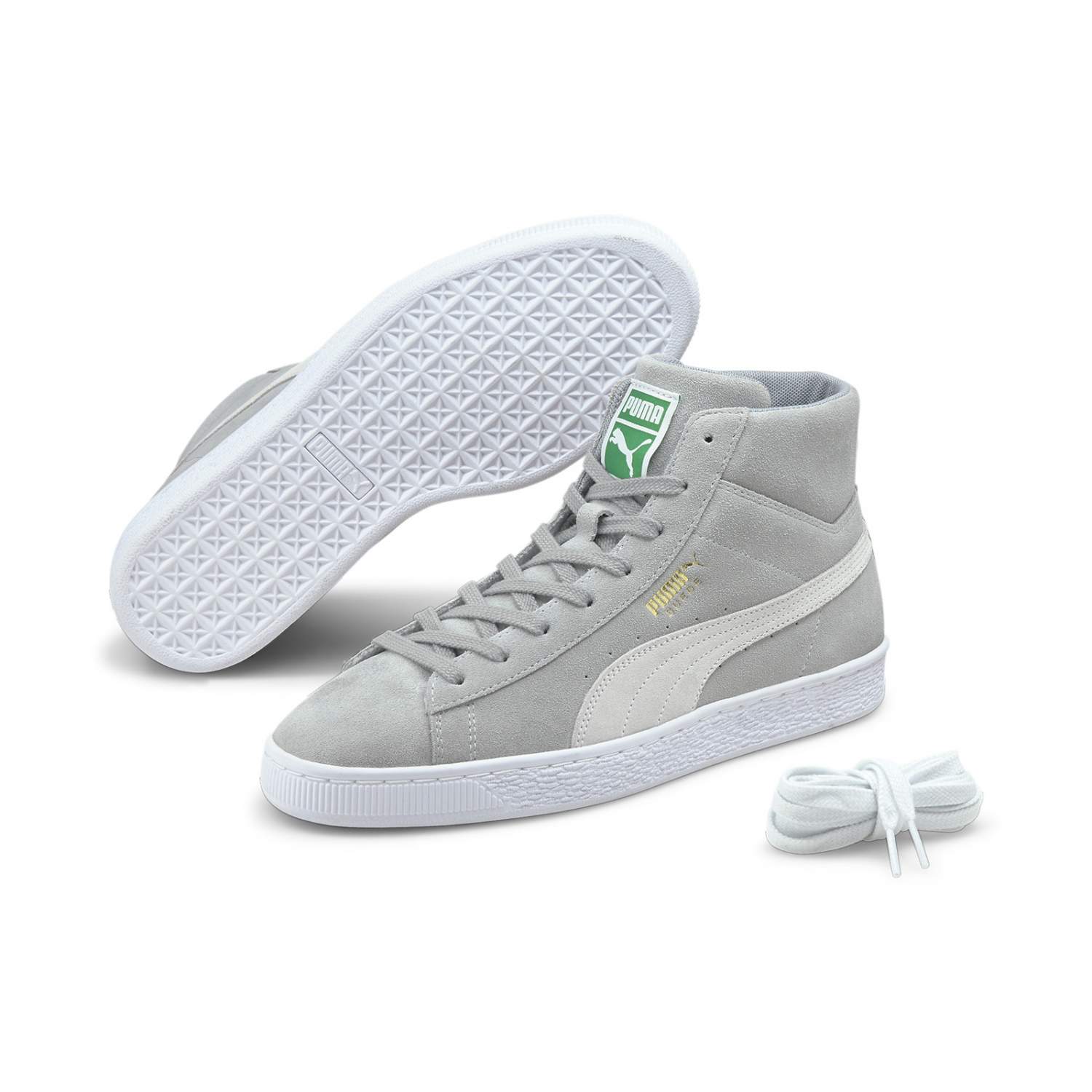 Кеды мужские PUMA Suede Mid Xxi серые 8.5 UK - купить в Москве -  sbermegamarket.ru