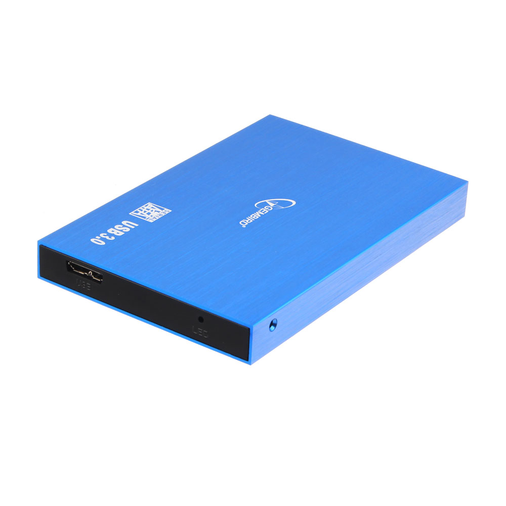 Внешний корпус Gembird EE2-U3S-56 USB 3.0 SATA Metallic Blue, купить в ...