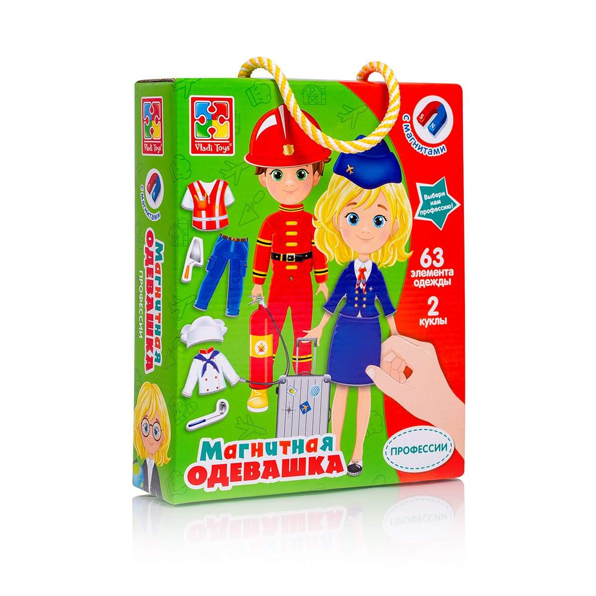 Купить магнитная развивающая игра Vladi Toys кукла - одевашка Профессии ,  VT3702-20, цены на Мегамаркет | Артикул: 600004978135