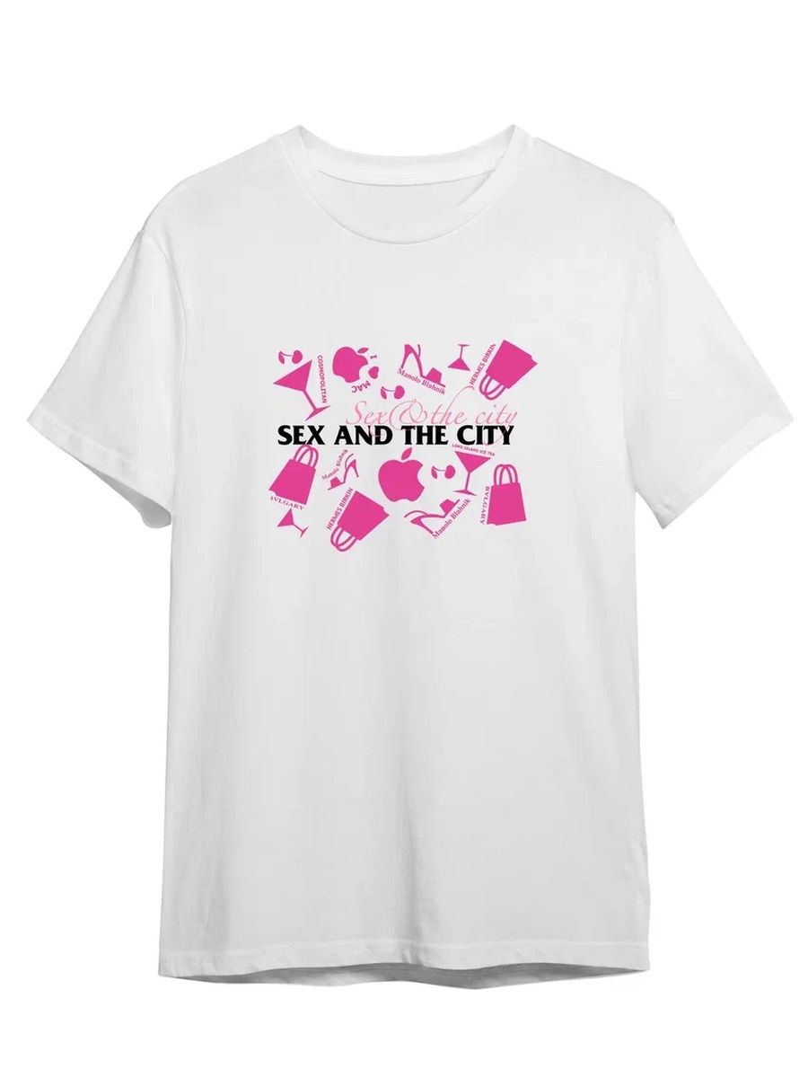 Футболка унисекс СувенирShop Секс в большом городе/Sex and the city 3 белая  3XL - купить в Москве, цены на Мегамаркет