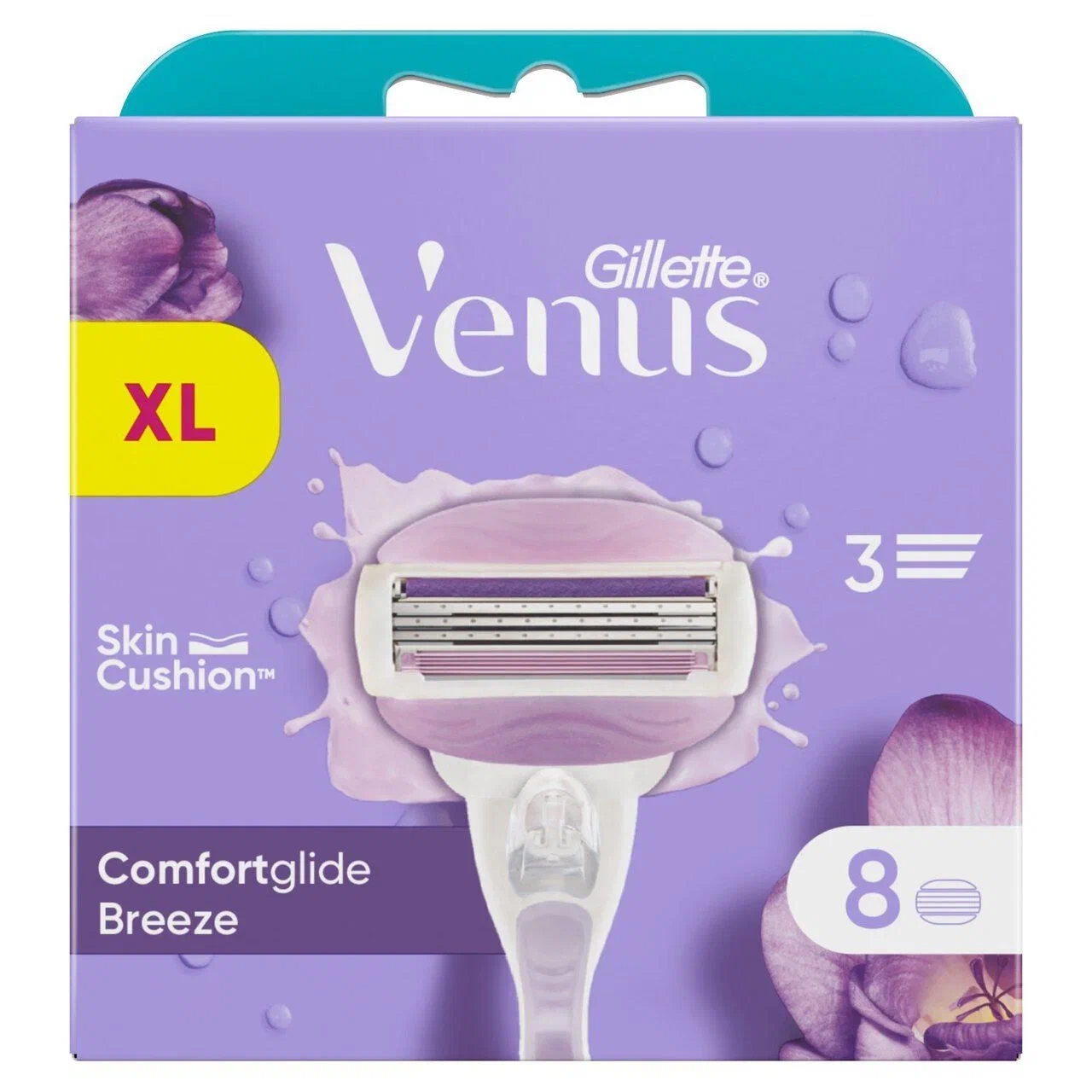 Сменные кассеты для женских бритв Gillette Venus comfortglide Spa Breeze 8  кассет - отзывы покупателей на Мегамаркет | сменные кассеты для бритья  90116680