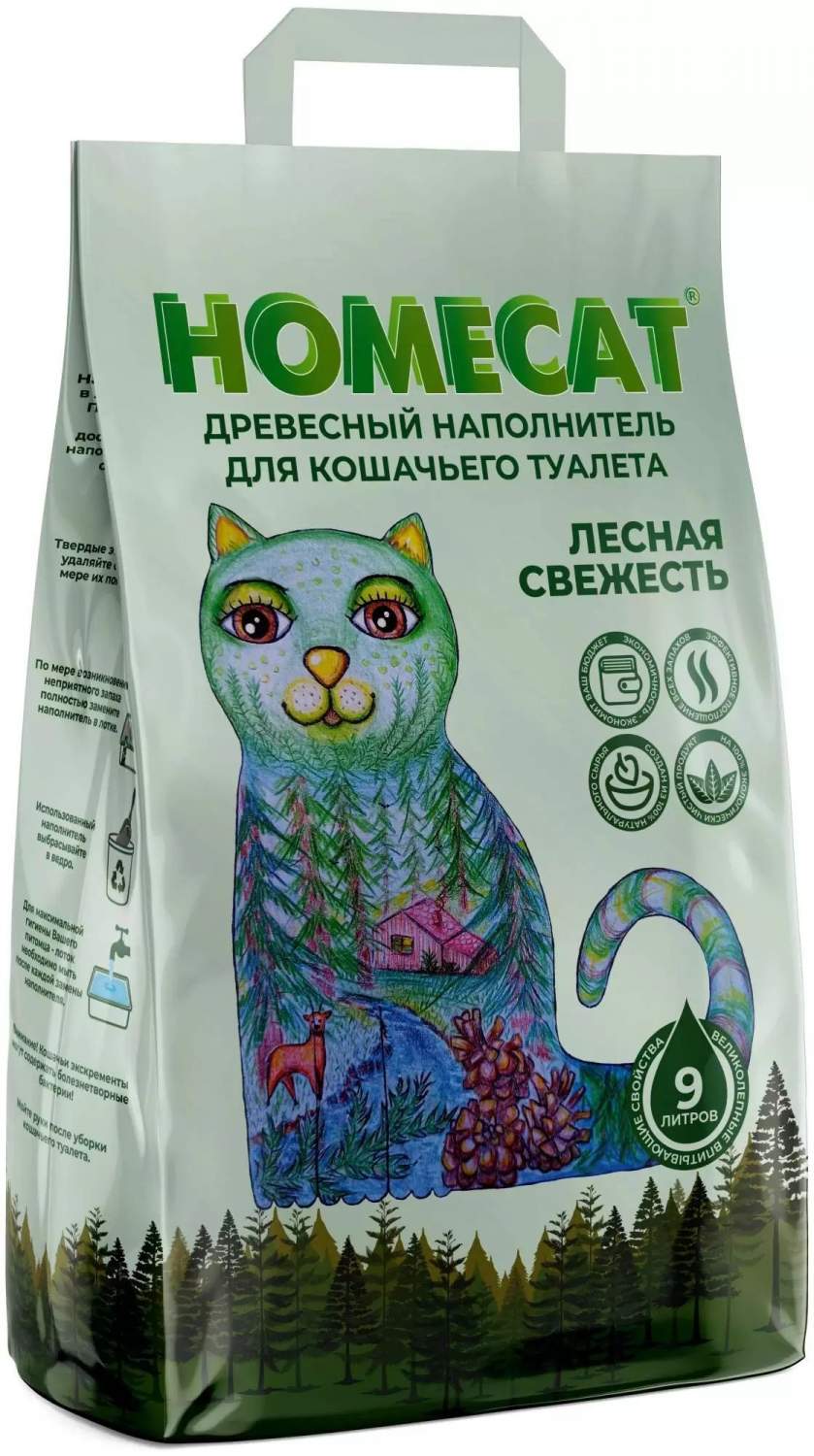 Наполнитель для кошачьего туалета homecat