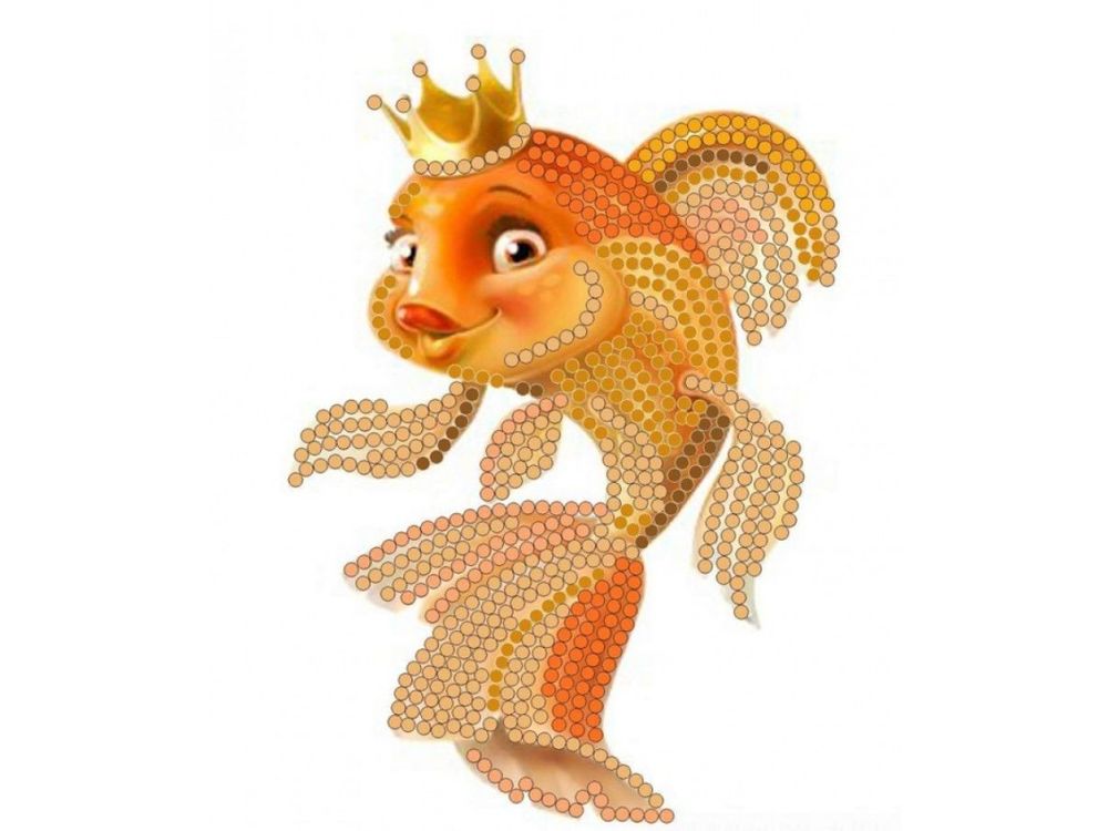 Купить рисунок на ткани «Золотая рыбка», цены на Мегамаркет
