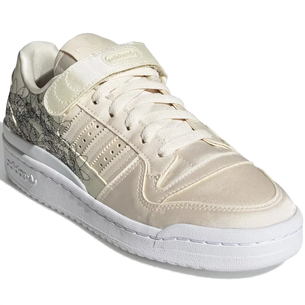 Кроссовки женские Adidas FORUM 84 LOW W бежевые 36 EU - купить в Москве,  цены на СберМегаМаркет