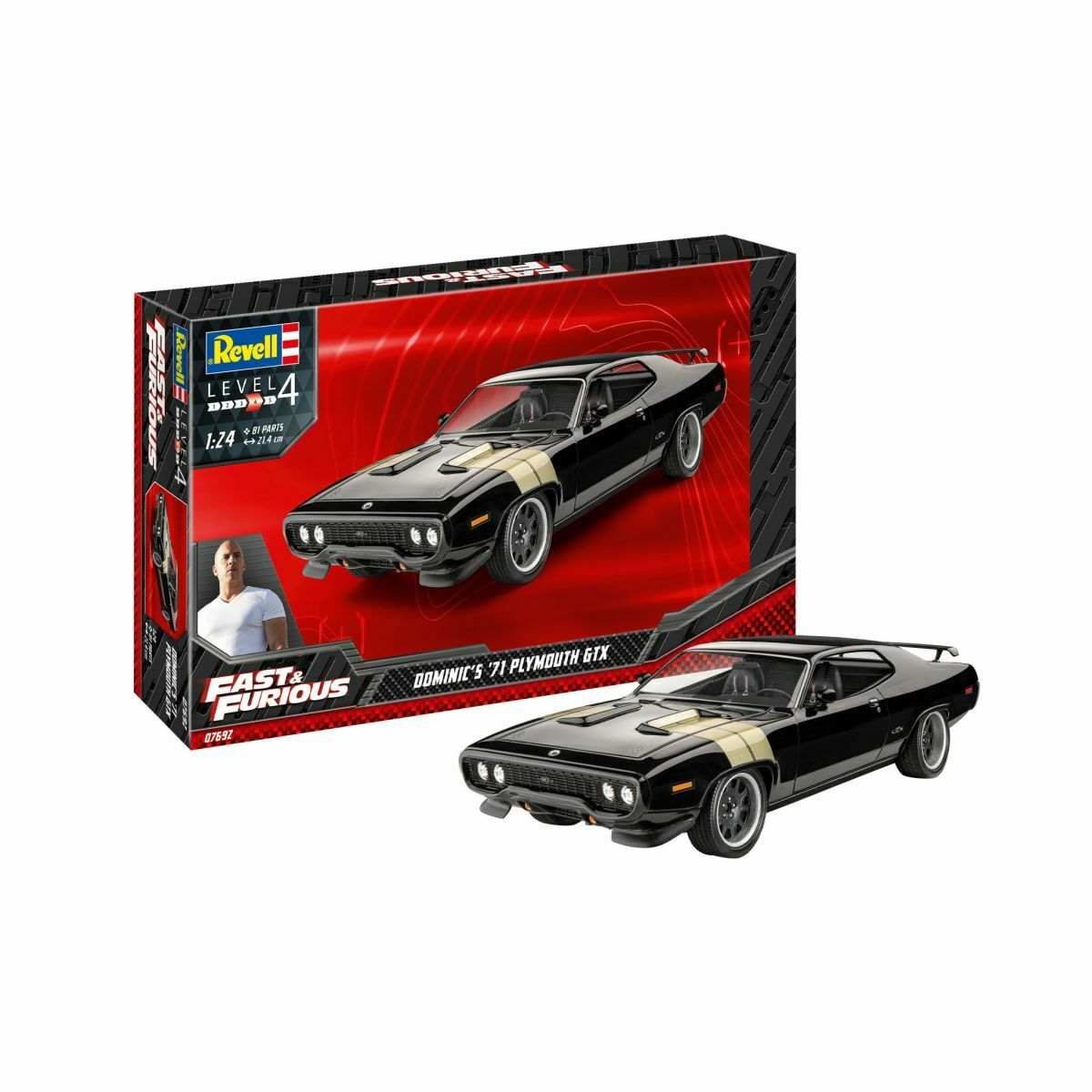 Сборная модель Revell 1/24 Авто ФОРСАЖ Fast & Furious Dominics 1971  Plymouth GTX 07692 – купить в Москве, цены в интернет-магазинах на  Мегамаркет