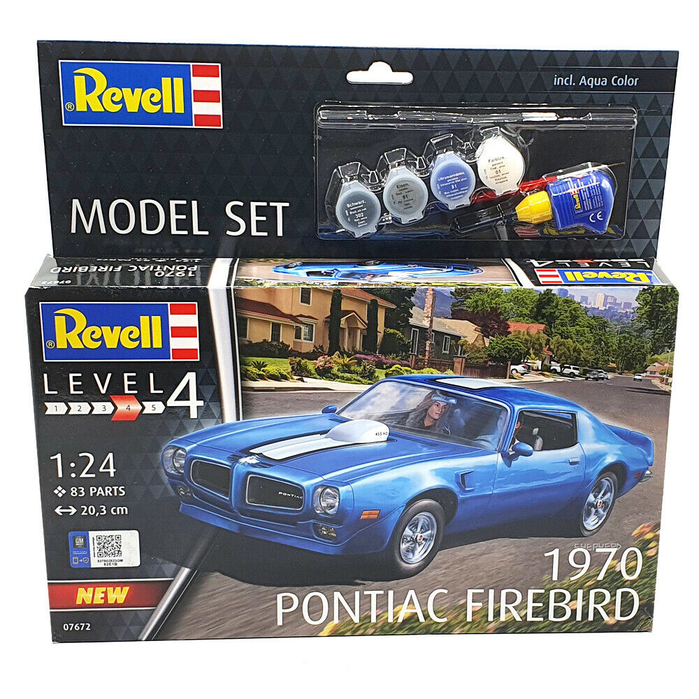 Купить сборная модель Revell 1/24 Автомобиль 1970 Pontiac Firebird 67672,  цены на Мегамаркет | Артикул: 600004769655