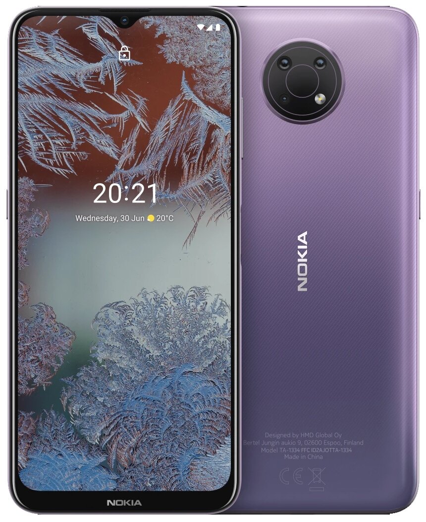 Смартфон Nokia G10 DS 3/32GB (TA-1334) PURPLE - характеристики и описание  на Мегамаркет | 600003793151