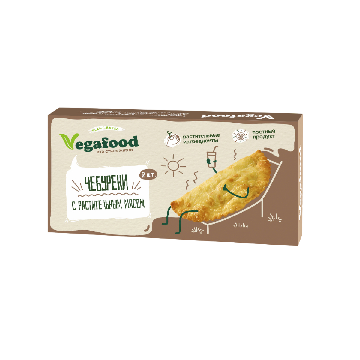 Купить чебуреки с растительным мясом Vegafood 300г, цены на Мегамаркет |  Артикул: 100050474374