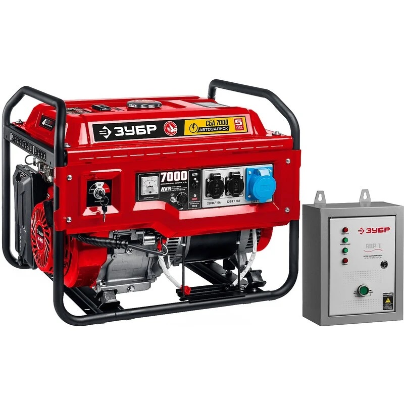 Генератор бензиновый ЗУБР СБА-7000 купить в интернет-магазине, цены на ...