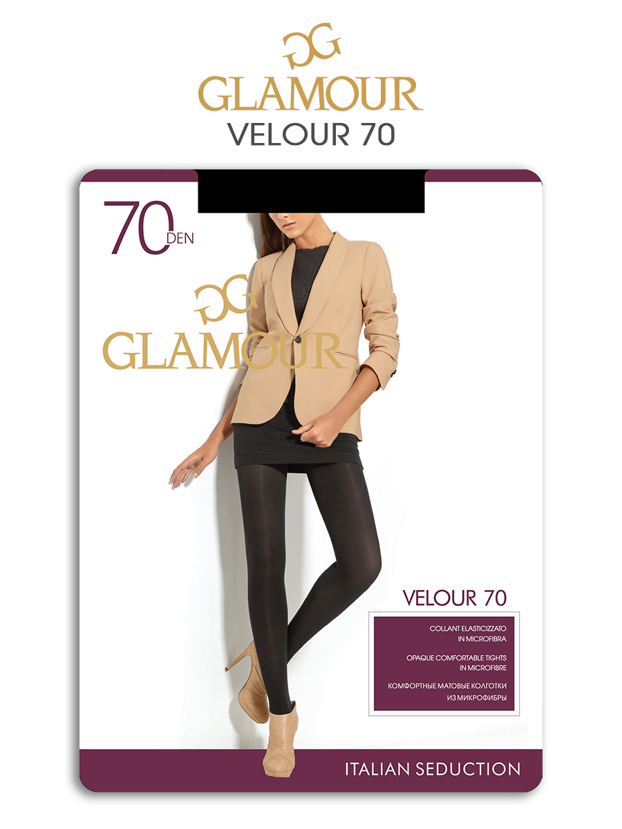 Колготки женские Glamour Velour 70 черные 4 (L) - отзывы покупателей на  Мегамаркет | женские колготки