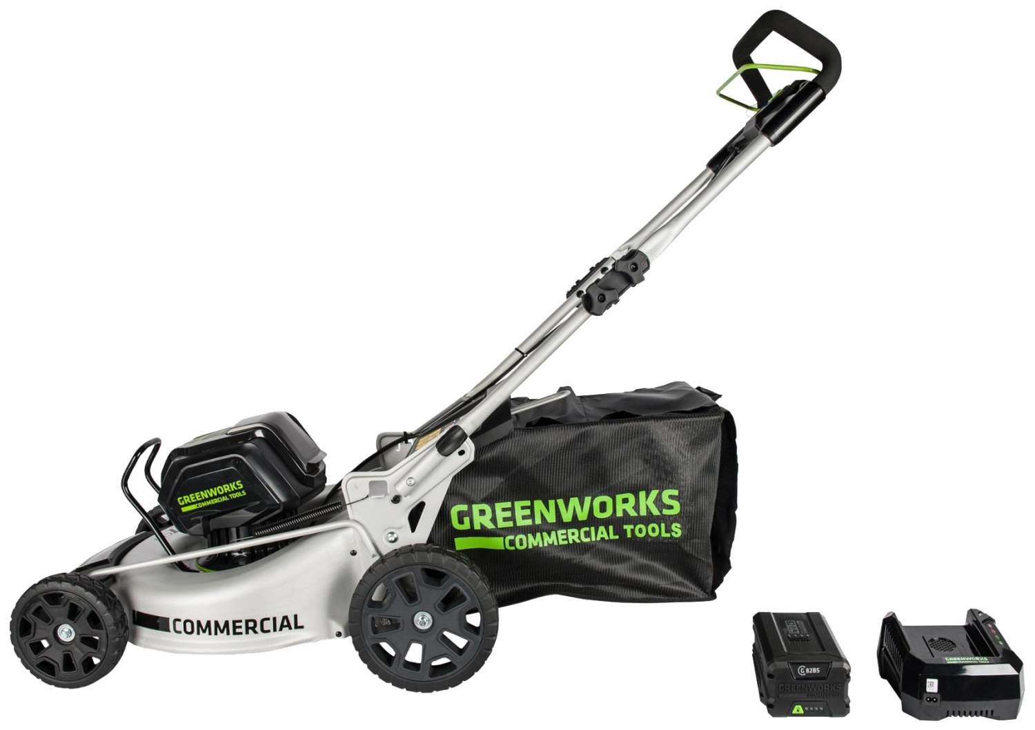 Аккумуляторная газонокосилка Greenworks GC82LM51K5 2502007UB 82 В АКБ и ЗУ  в комплекте - купить в Москве, цены на Мегамаркет