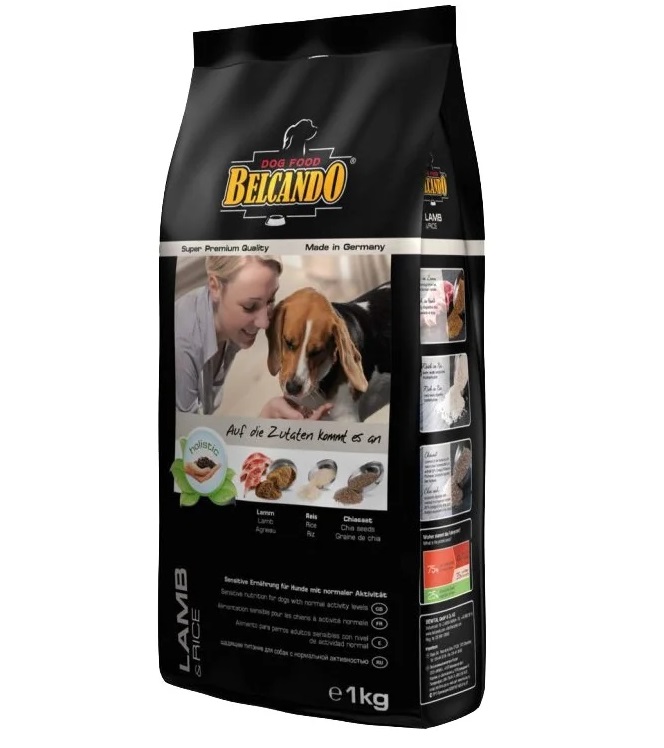 Сухой корм для собак BELCANDO Adult Lamb & Rice, рис, ягненок, 1кг - отзывы  покупателей на маркетплейсе Мегамаркет | Артикул товара:100023036290