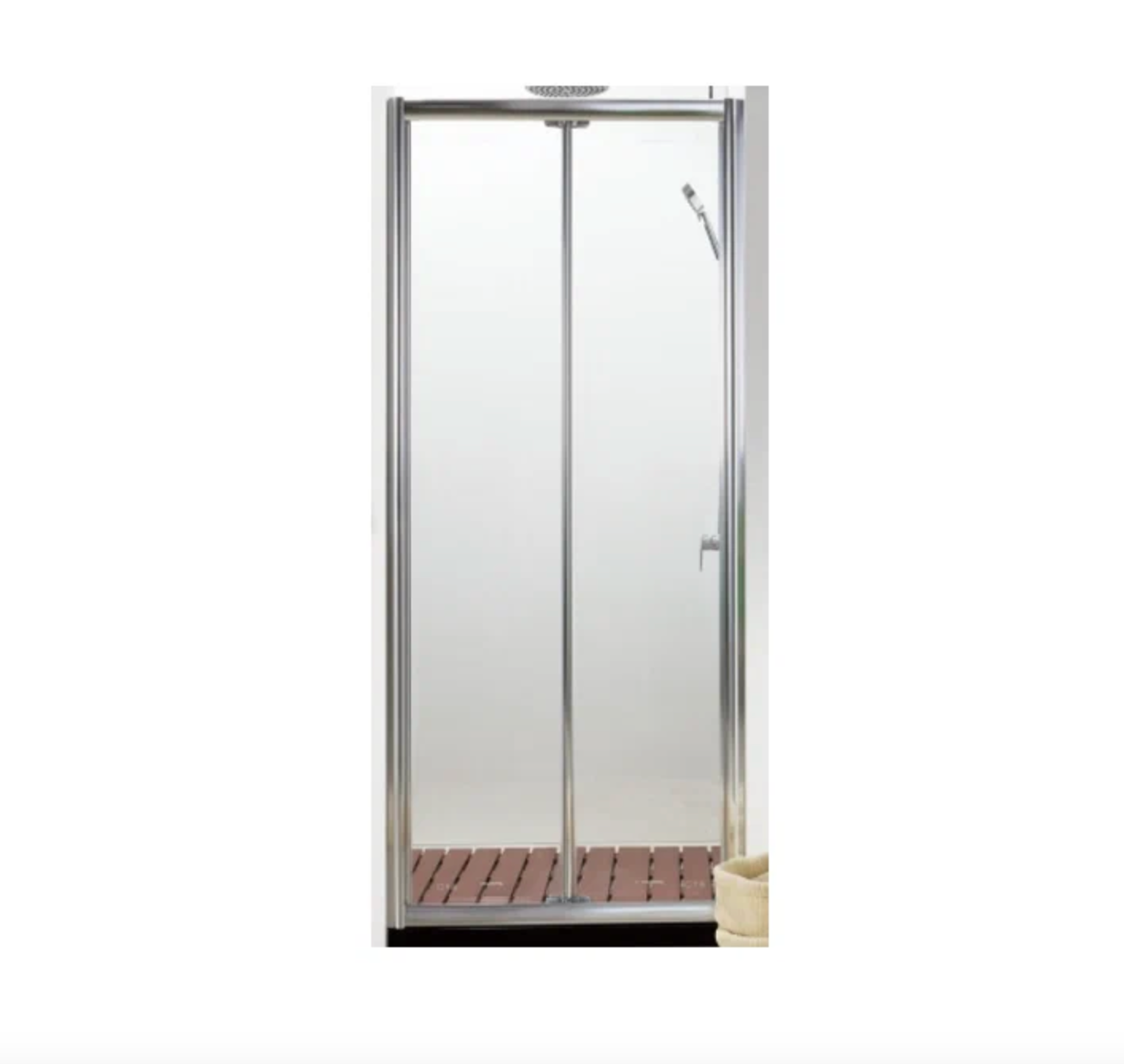 Bravat BD100.4120A Душевая дверь BRAVAT Drop 1000X2000 в нишу с 1 сдв. дверью. 6 мм проф. алюм. — купить в Алматы