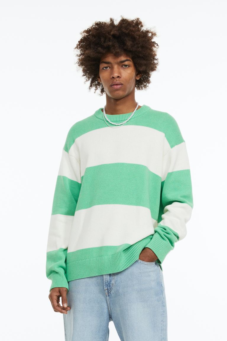 Green and white clearance sweater