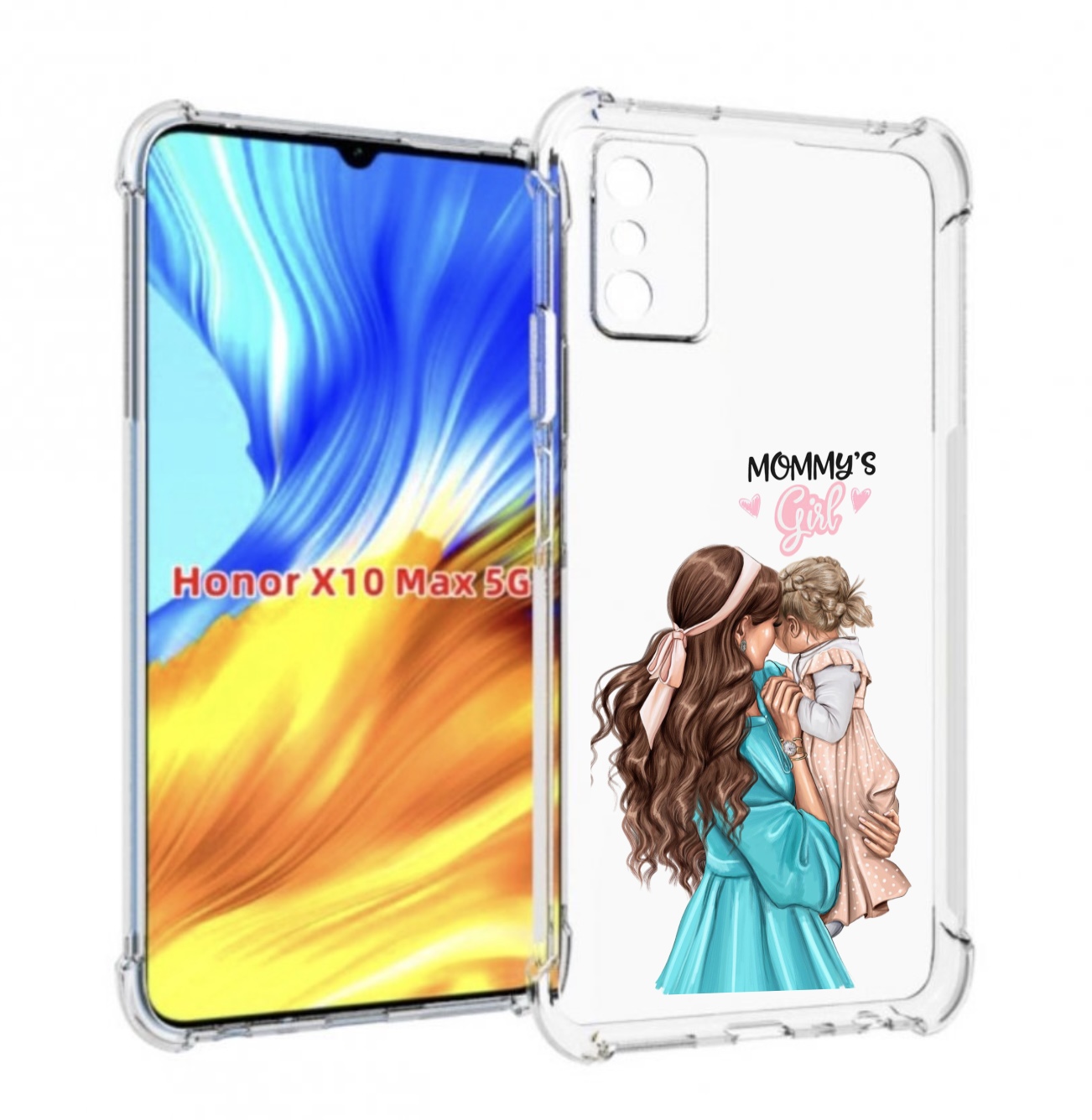 Чехол MyPads Мама-девочки женский для Honor X10 Max, купить в Москве, цены  в интернет-магазинах на Мегамаркет