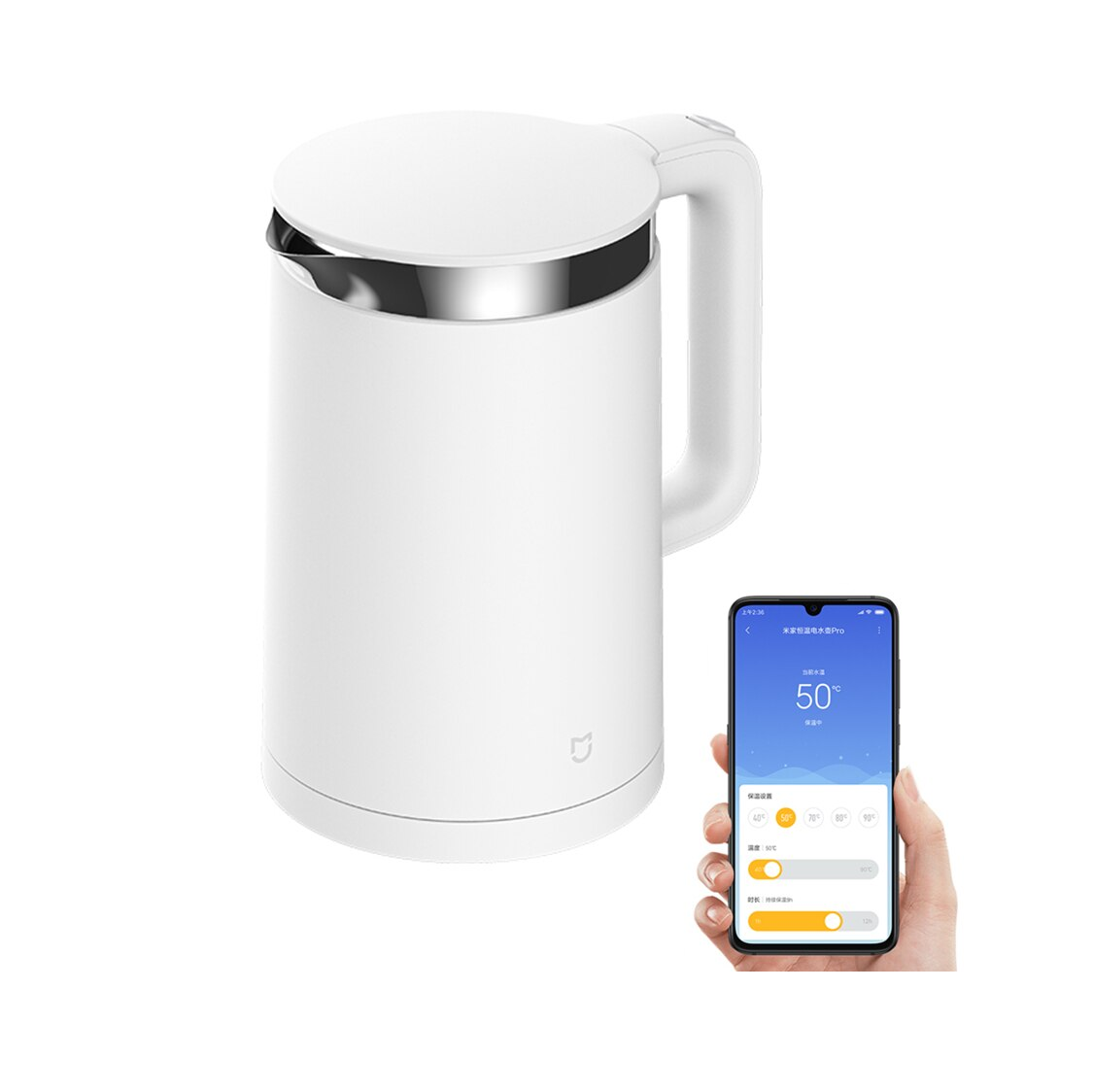 Чайник электрический Xiaomi Mi Smart Kettle Pro 1.5 л белый, купить в  Москве, цены в интернет-магазинах на Мегамаркет