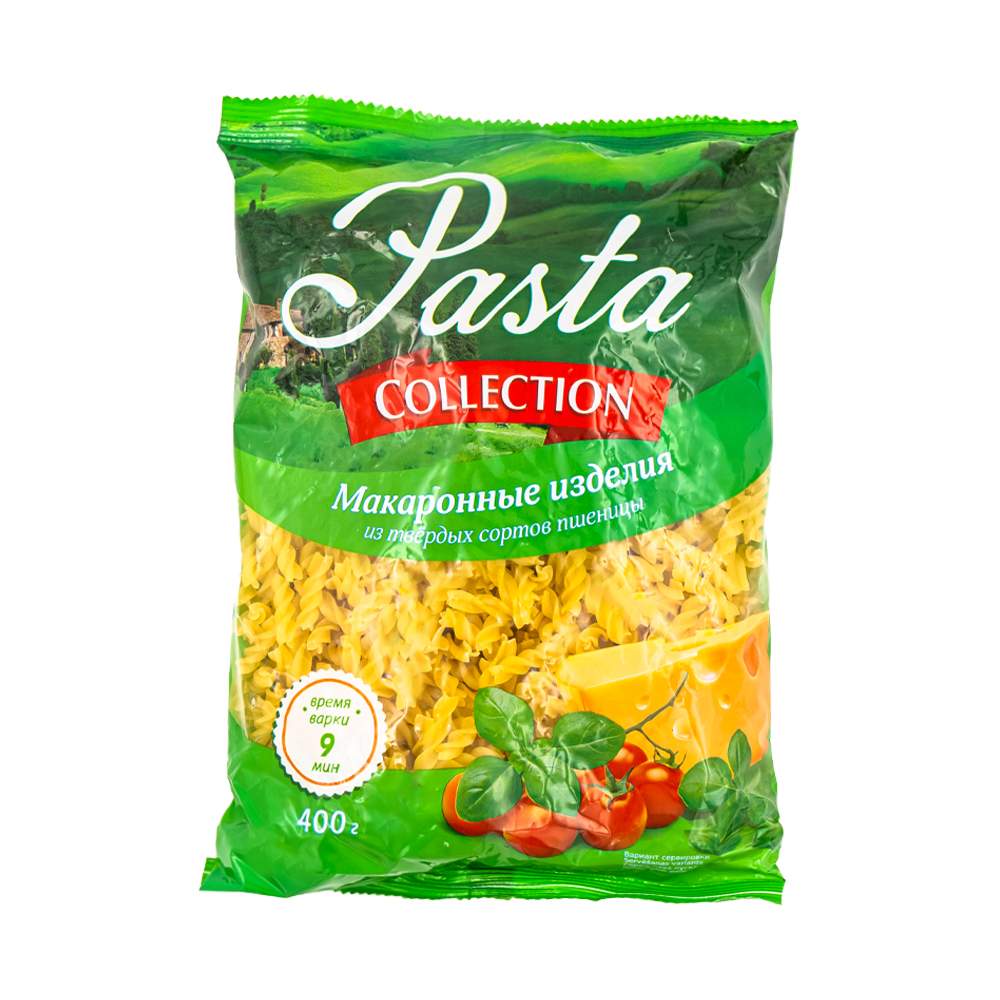 Купить макаронные изделия Pasta Collection Спирали 400 г, цены на  Мегамаркет | Артикул: 100032481515