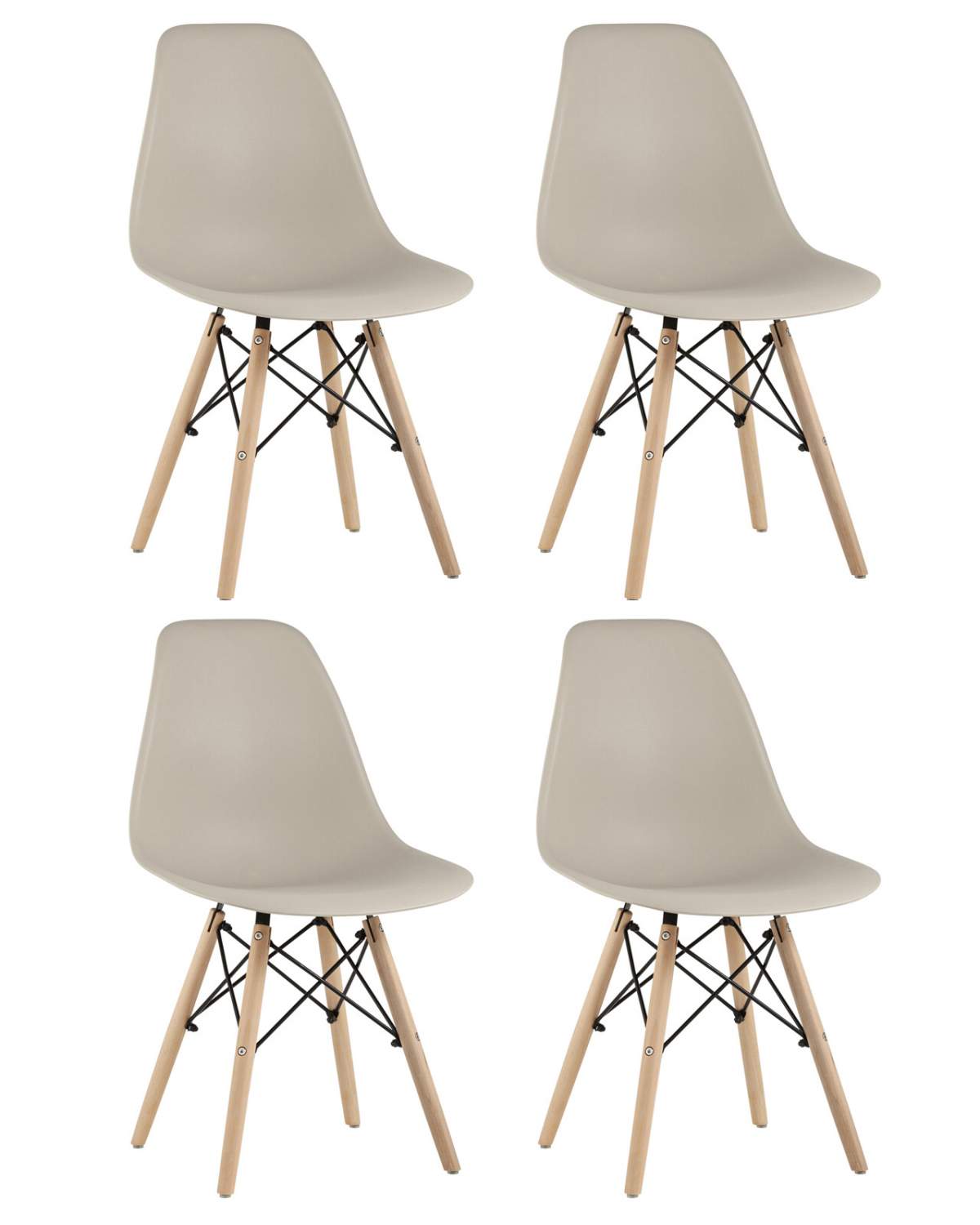 Стул eames dsw бежевый