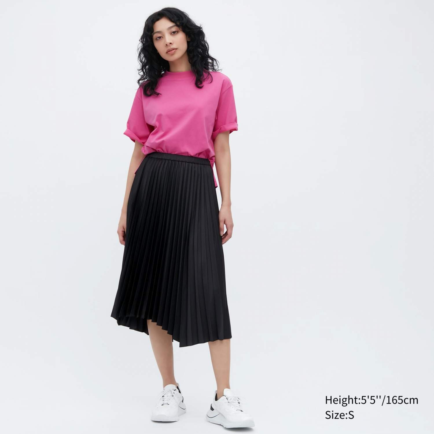 Pleated midi outlet skirt uniqlo