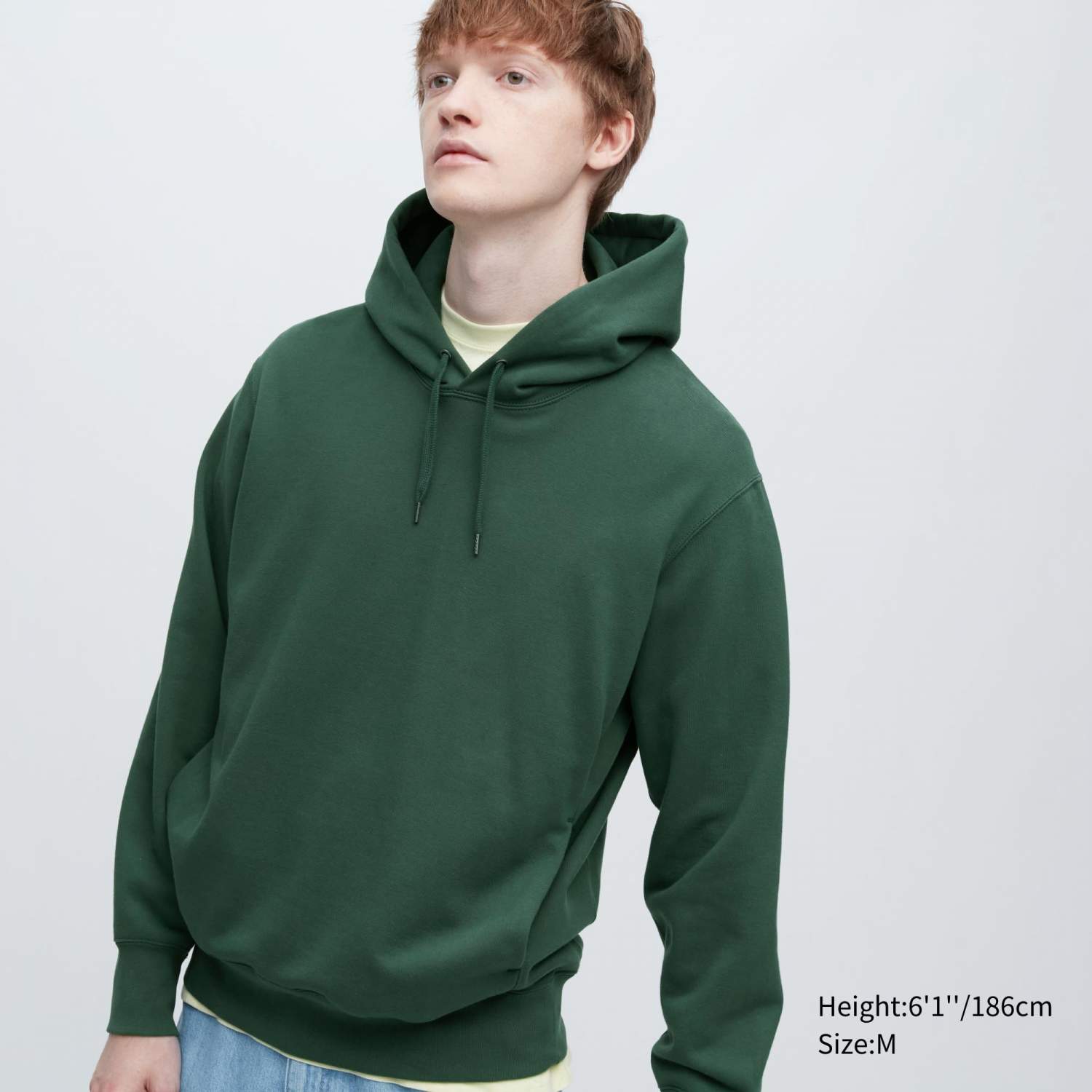 Uniqlo green hoodie sale