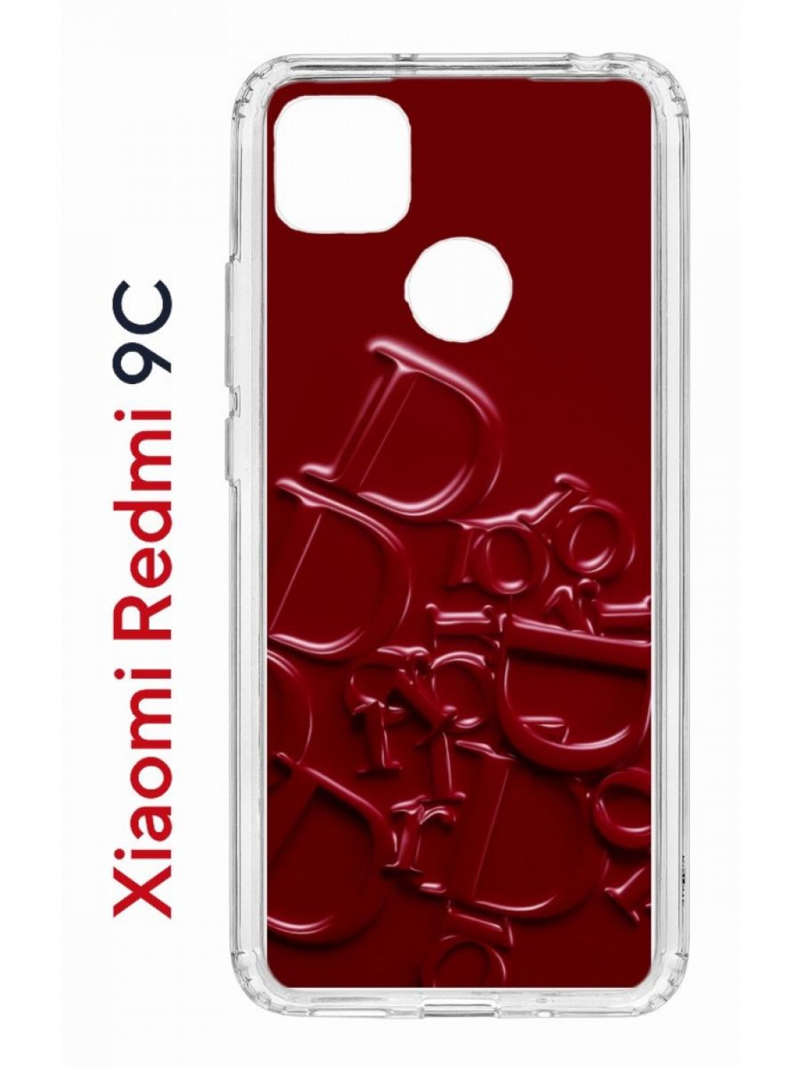 Чехол на Redmi 9C с принтом Kruche Print Dior,противоударный бампер с  защитой камеры, купить в Москве, цены в интернет-магазинах на Мегамаркет