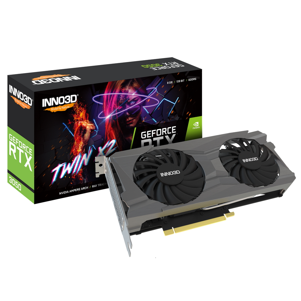 Видеокарта Inno3D NVIDIA GeForce RTX 3050 TWIN X2 N30502-08D6-1190VA42 -  отзывы покупателей на маркетплейсе Мегамаркет | Артикул: 600008801997