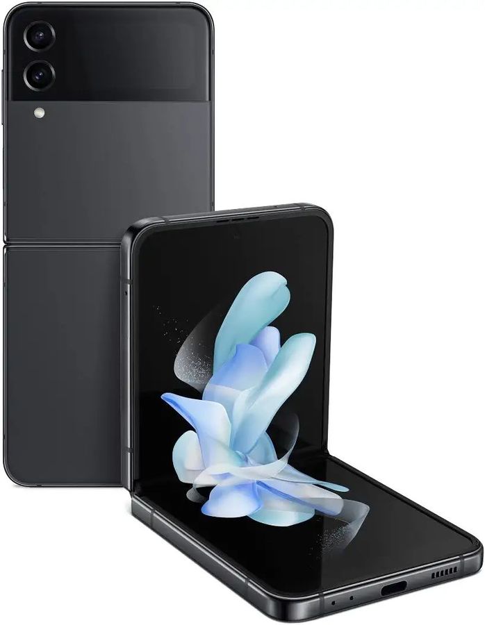 Смартфон Samsung Galaxy Z Flip 4 SM-F721B 256Gb 8Gb серый 8/256GB Graphite,  купить в Москве, цены в интернет-магазинах на Мегамаркет