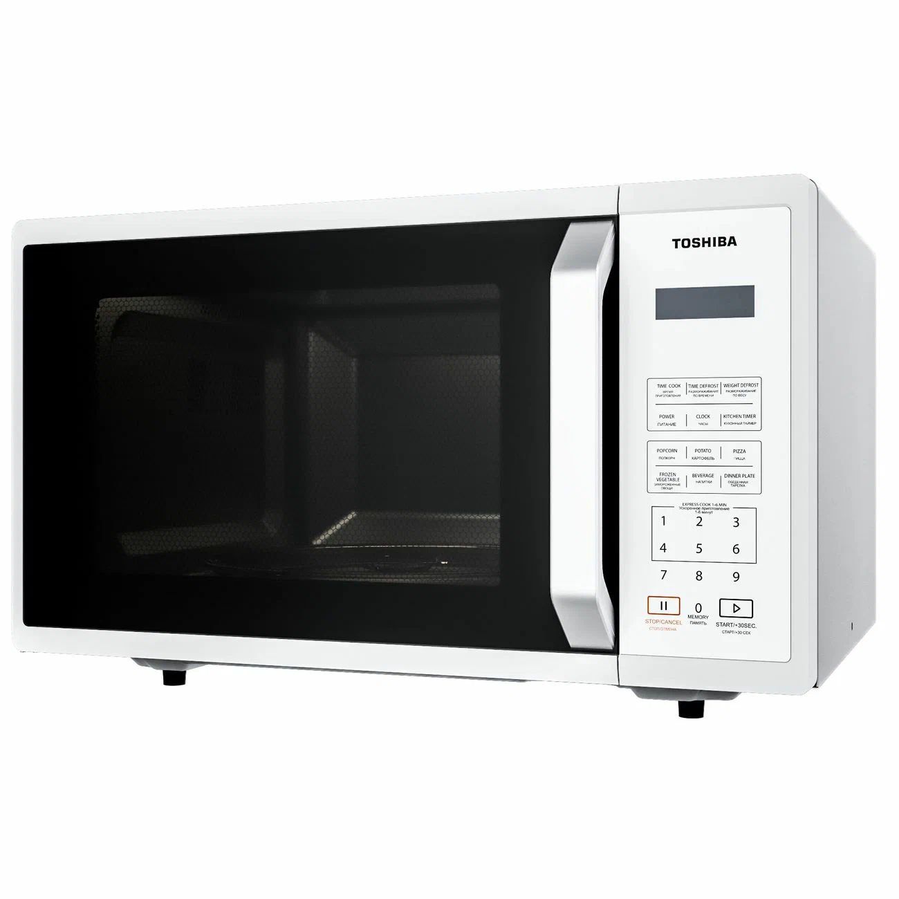 Микроволновая печь соло Toshiba MM-EM24P(WH) белый - отзывы покупателей на  маркетплейсе Мегамаркет | Артикул: 100042649119