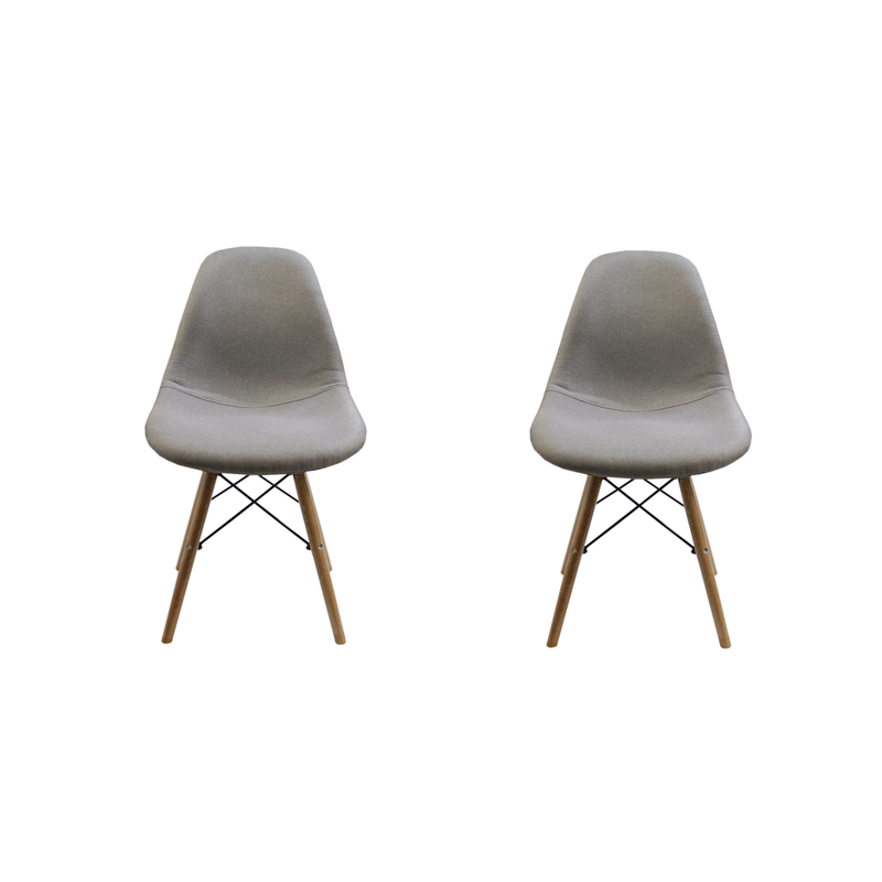 Серый стул eames