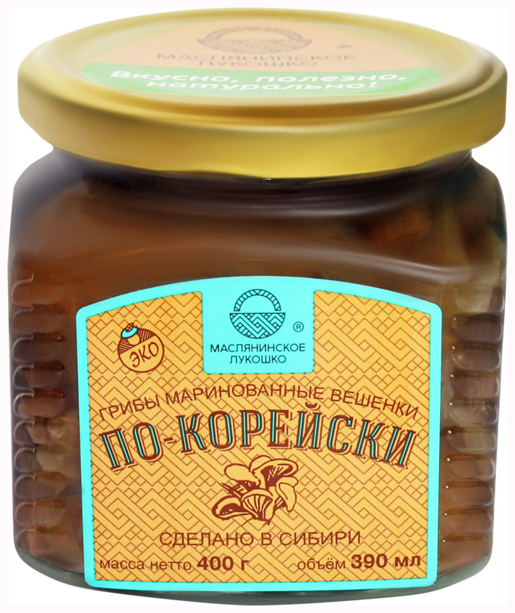 Купить вешенки Маслянинское лукошко маринованные по-корейски 400 г, цены на  Мегамаркет | Артикул: 100028798255