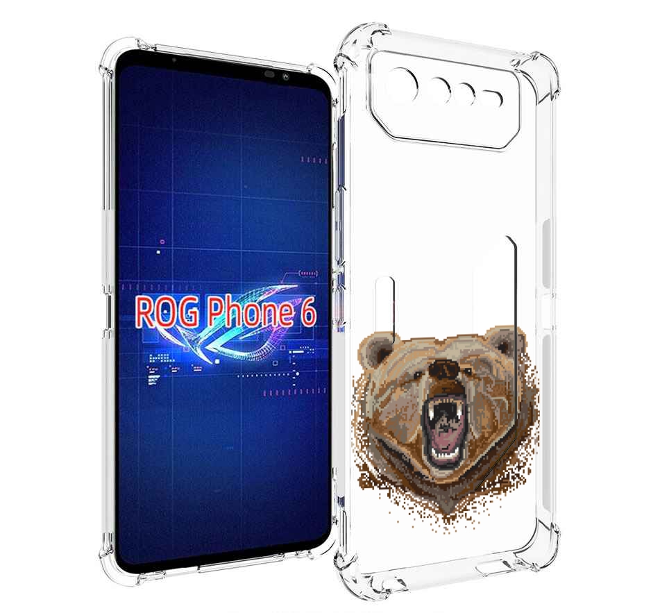 Чехол MyPads пиксельный медведь для Asus ROG Phone 6, купить в Москве, цены  в интернет-магазинах на Мегамаркет