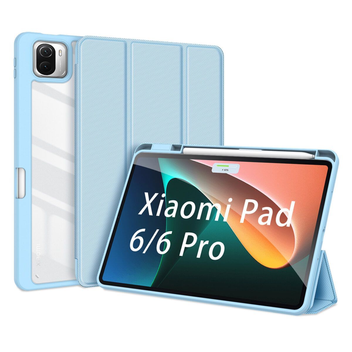 Чехол книжка Dux Ducis для Xiaomi Pad 6 / 6 Pro, Toby series голубой,  купить в Москве, цены в интернет-магазинах на Мегамаркет