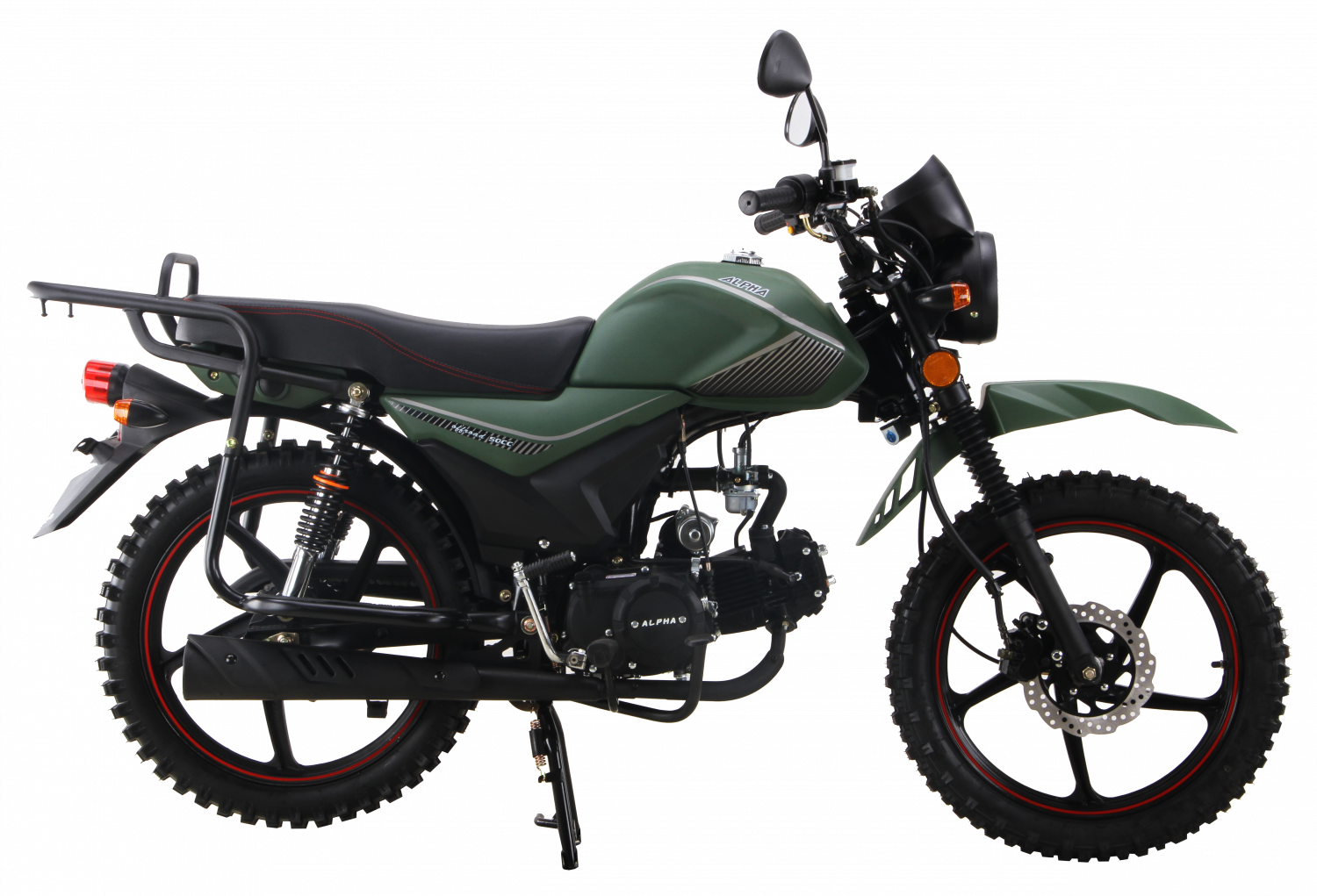Мопед ROCKOT ALPHA OFFROAD M-12 зеленый матовый – купить в Москве, цены ...