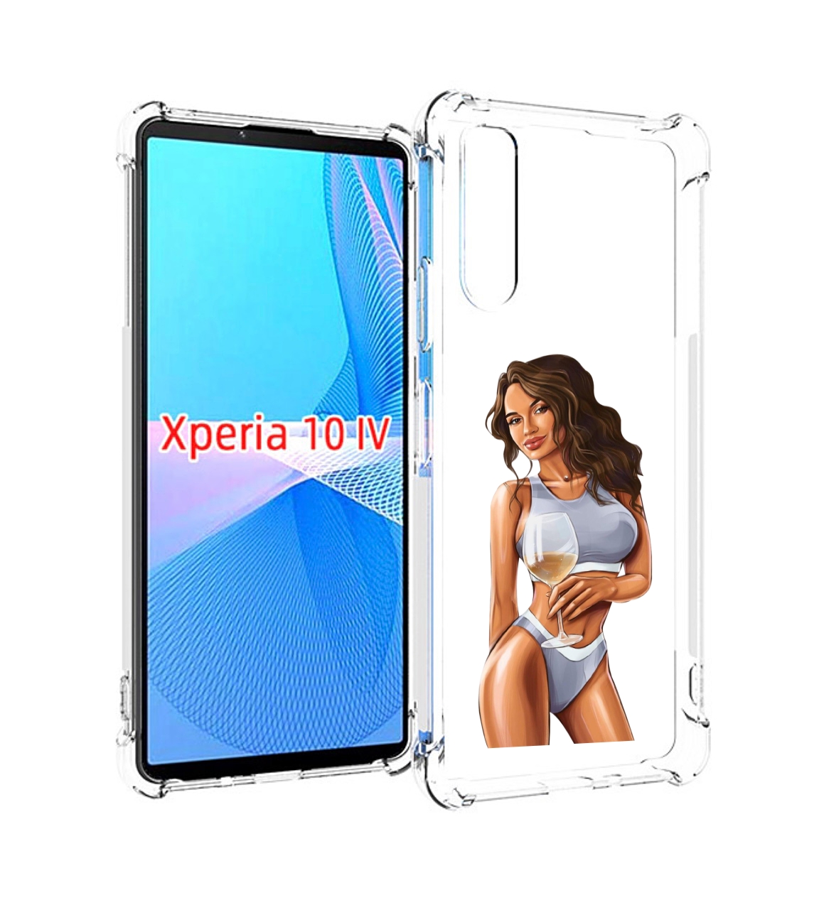 Чехол MyPads девушка-в-сером-купальнике- женский для Sony Xperia 10 IV  (10-4), купить в Москве, цены в интернет-магазинах на Мегамаркет