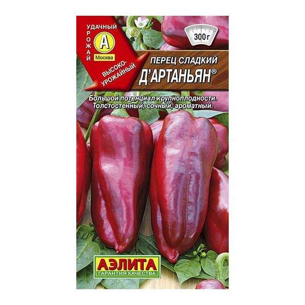 Семена перец сладкий Аэлита ДАртаньян 1 уп. - отзывы покупателей наМегамаркет