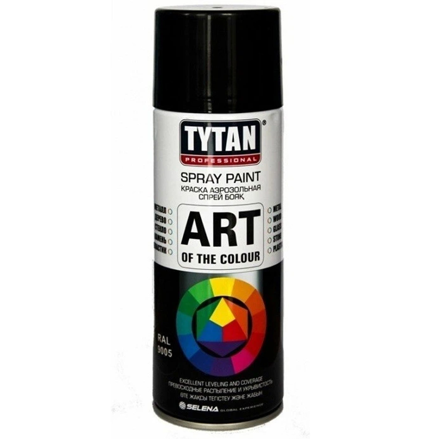 Краска TYTAN Professional Art of the colour черная глянец RAL9005 400мл  аэрозольная купить в интернет-магазине, цены на Мегамаркет