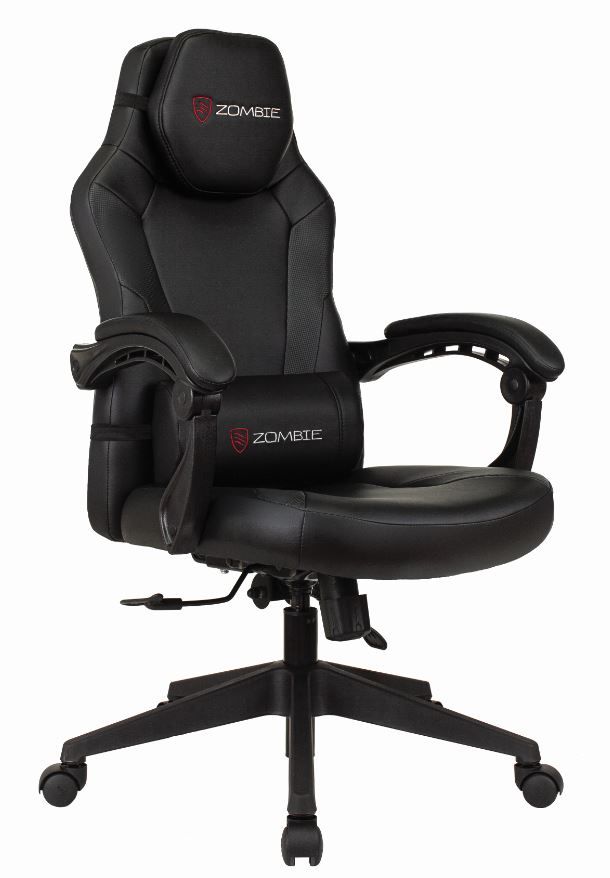 Кресло игровое topchairs virage черно белое