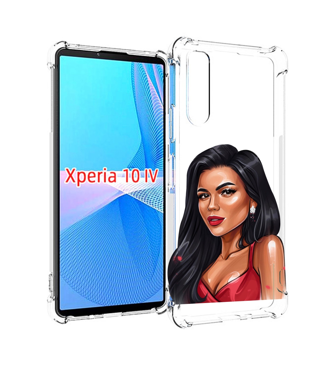 Чехол MyPads Брюнетка-в-красном-платье для Sony Xperia 10 IV (10-4), купить  в Москве, цены в интернет-магазинах на Мегамаркет