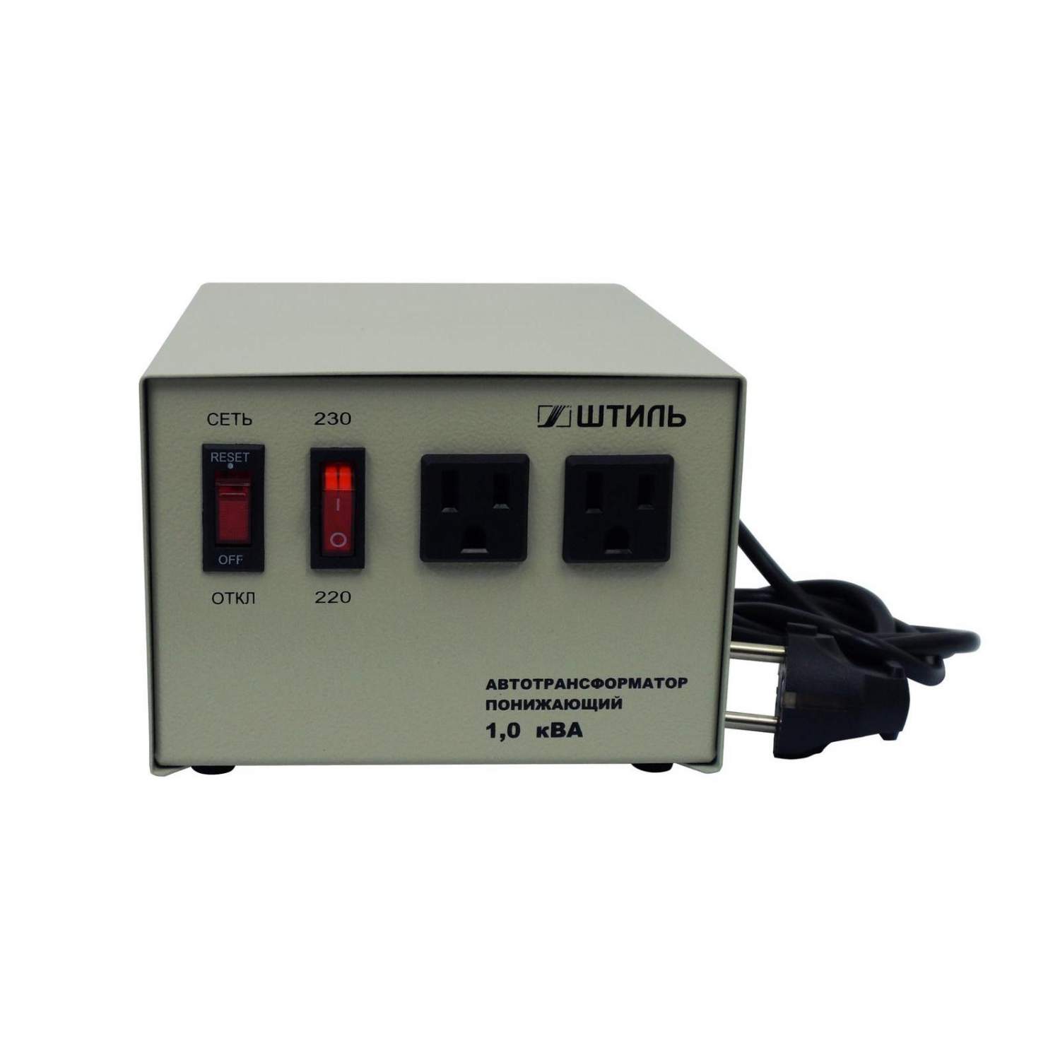Понижающий трансформатор преобразователь (адаптер) 220В AC в 110В AC 100Вт