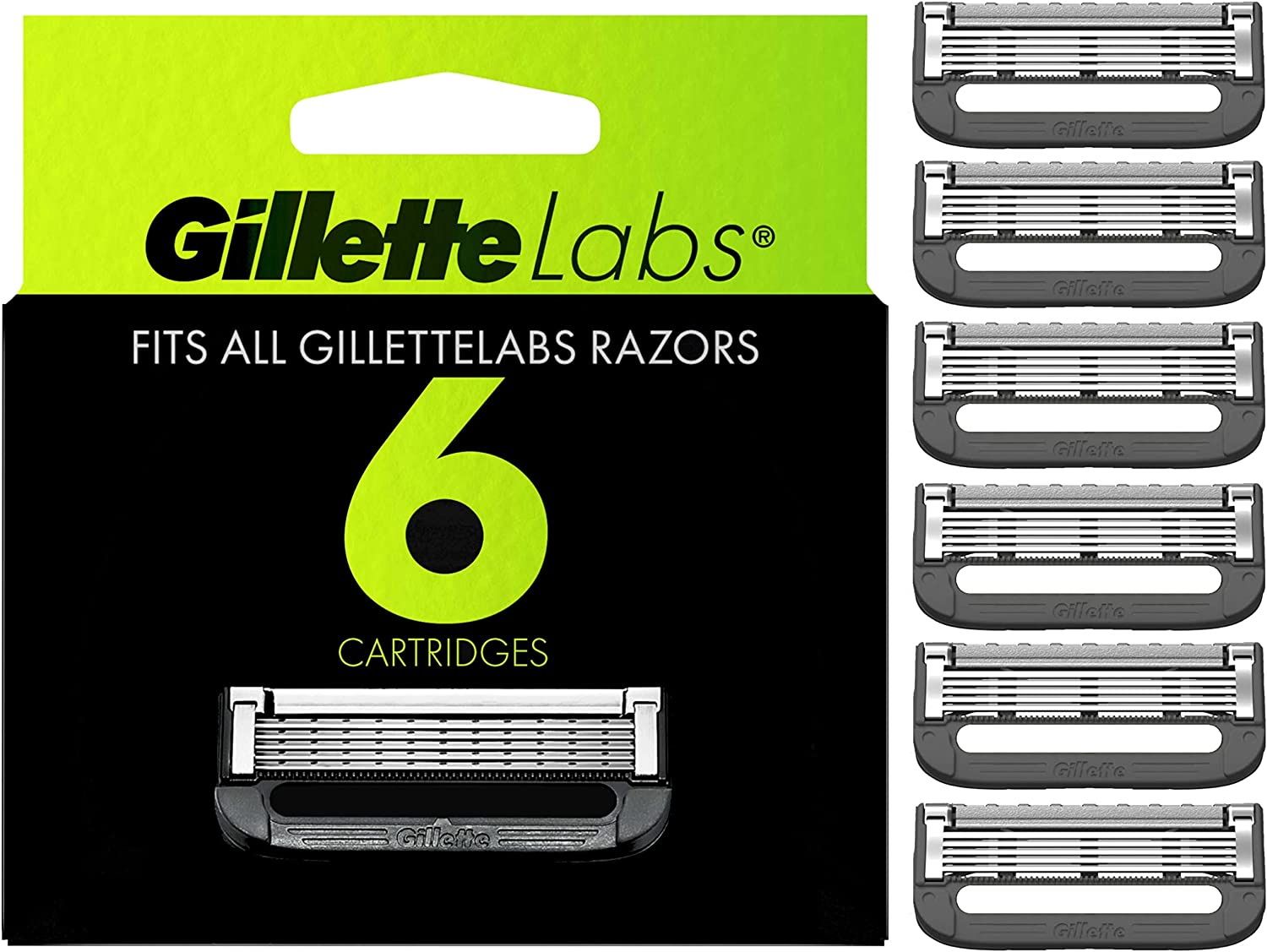 Сменные кассеты для бритвы Gillette Labs 6 шт – купить в Москве, цены в  интернет-магазинах на Мегамаркет