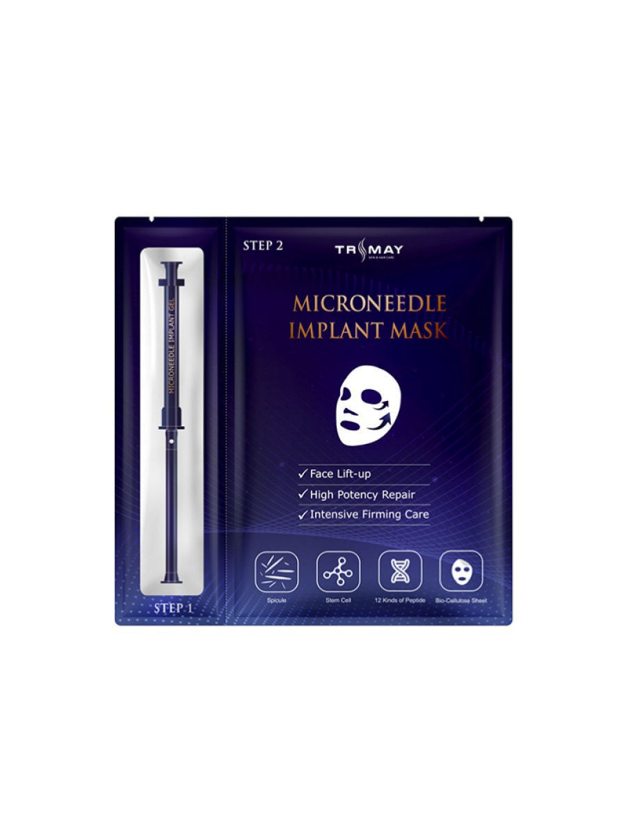 Купить антивозрастная маска для лица с микроиглами спикул Trimay  Microneedle Implant Mask 1 шт, цены на Мегамаркет | Артикул: 600003686630