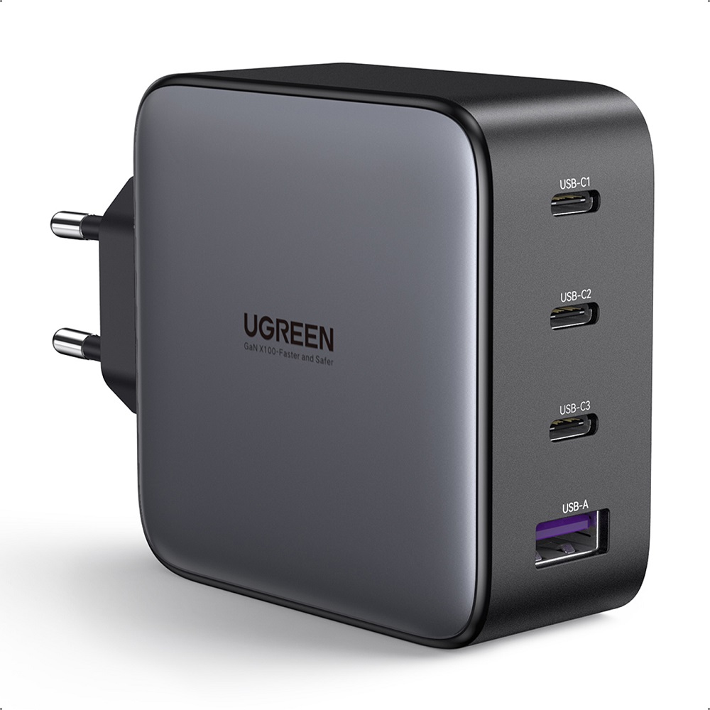 СЗУ UGREEN USB A+3 USB C 100W GaN Tech Fast Charger (40747) - отзывы  покупателей на маркетплейсе Мегамаркет | Артикул: 100030020806