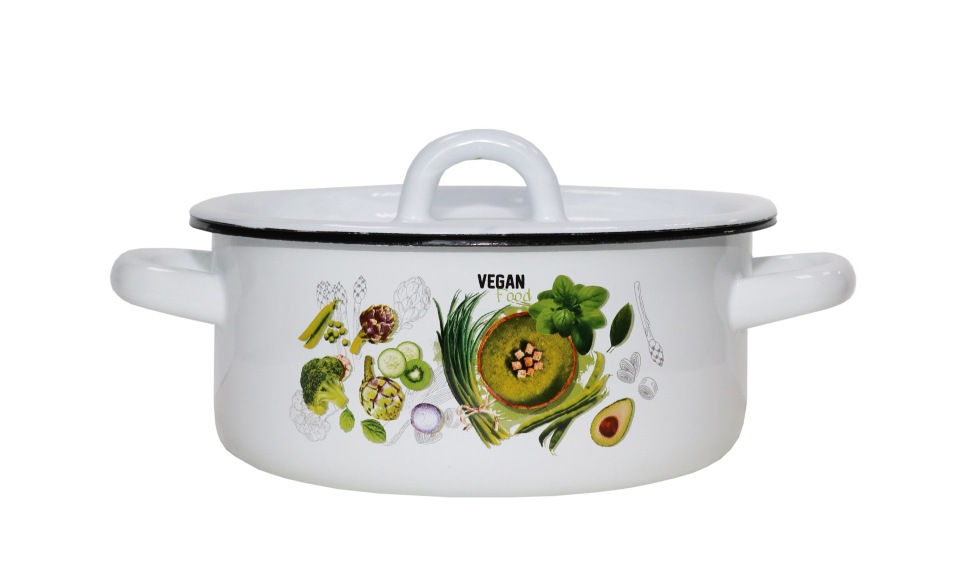 Купить Белую Эмалированную Кастрюлю