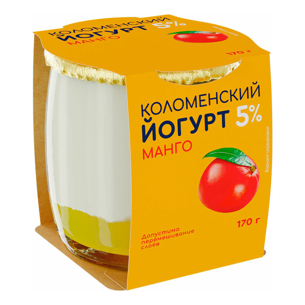 <b>Йогурт</b> Коломенский <b>манго</b> 5% 170 г - megamarket.ru.