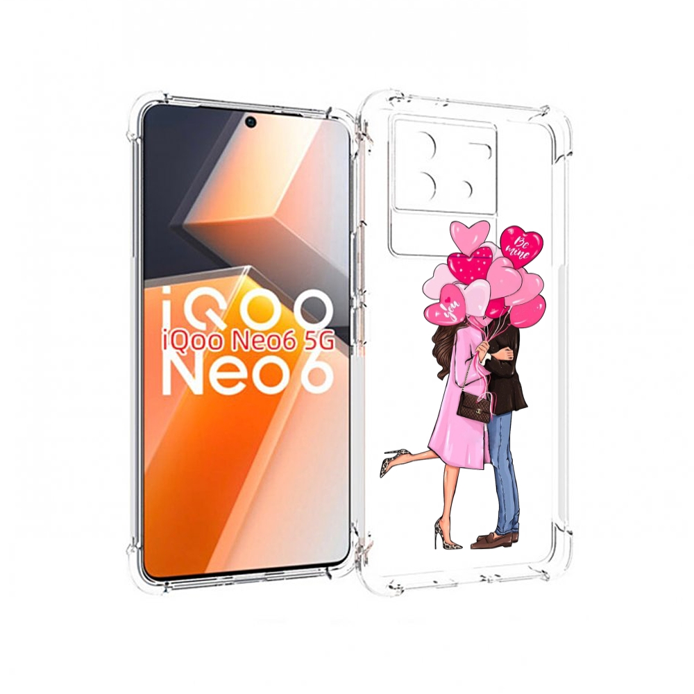 Чехол MyPads девушка-с-парнем-сердечки женский для Vivo iQoo Neo 6 5G,  купить в Москве, цены в интернет-магазинах на Мегамаркет