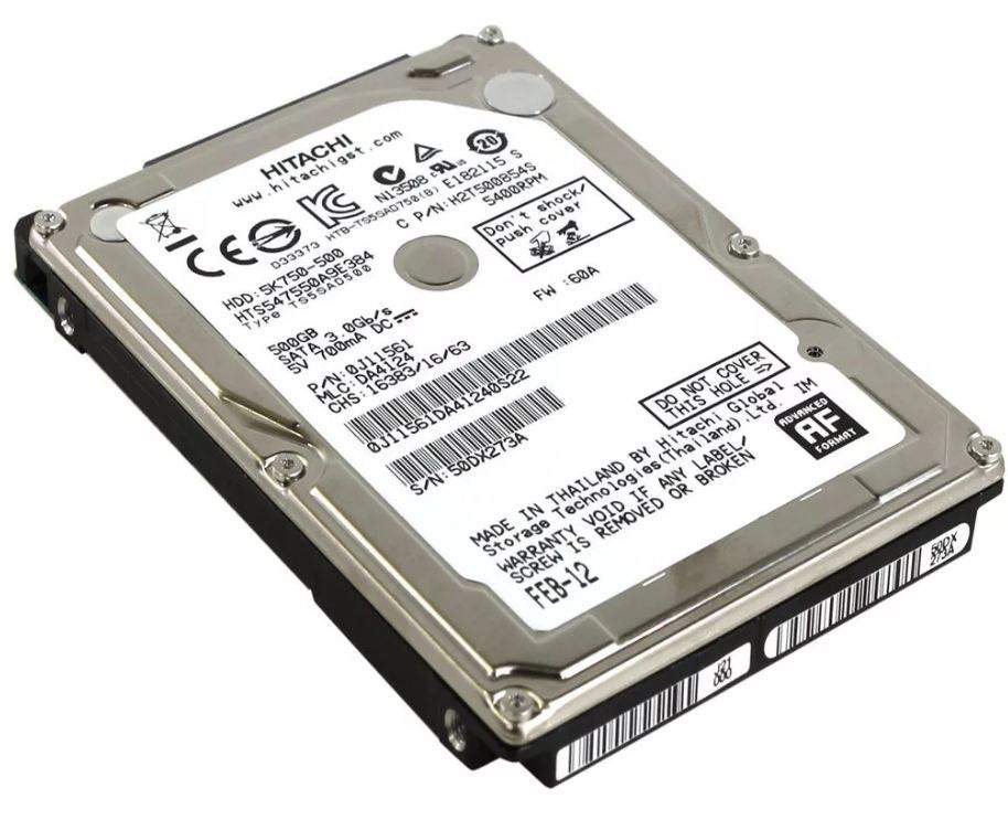 Жесткий диск HGST Travelstar 5K750 500ГБ (HTS547550A9E384