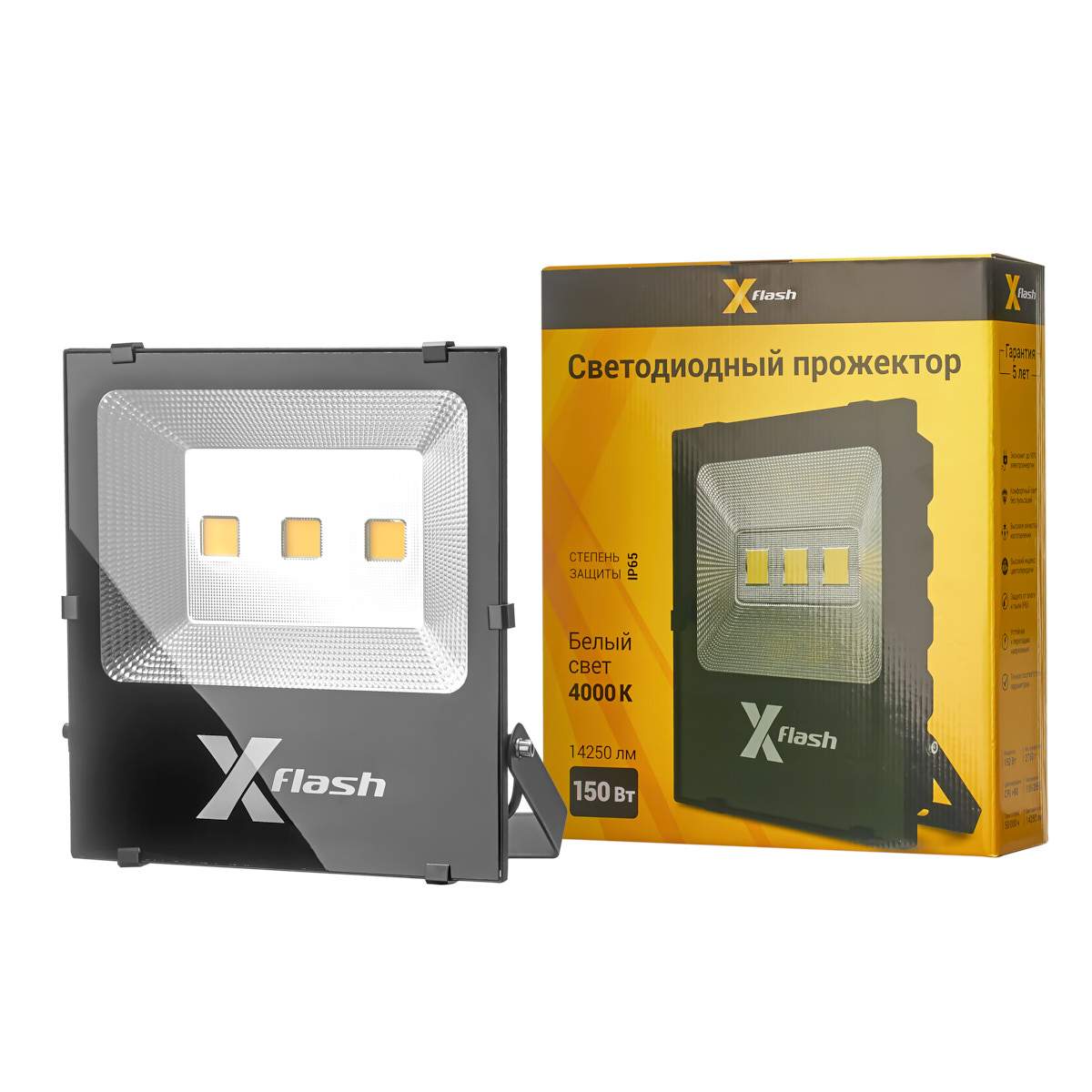 Прожектор LED X-flash XF-FL-COB-150W-4000K купить в интернет-магазине, цены  на Мегамаркет