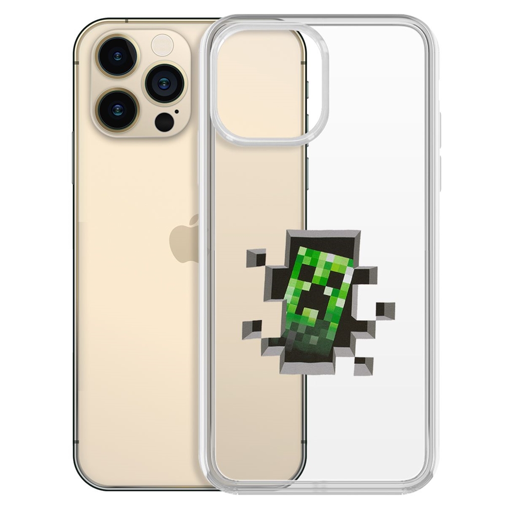 Чехол-накладка Minecraft-Крипер для iPhone 13 Pro Max, купить в Москве,  цены в интернет-магазинах на Мегамаркет